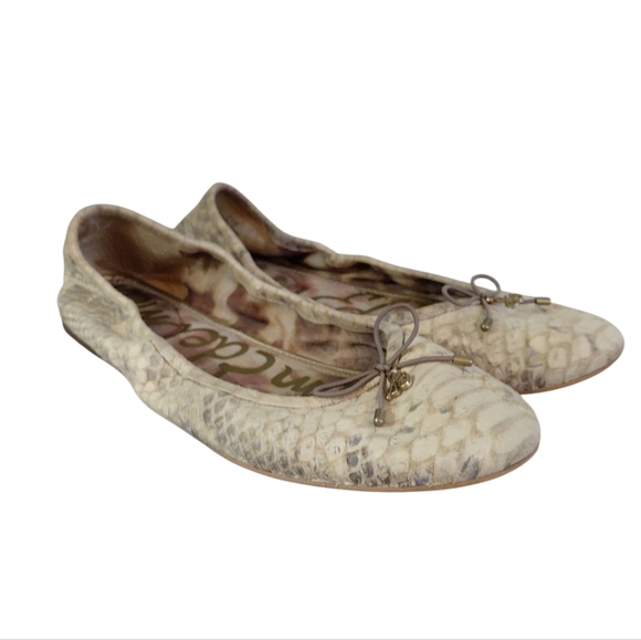 Sam Edelman Felicia Snake Print Ballet Flat Size 8.5 - Picture 11 of 12